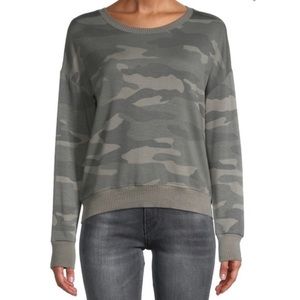 Splendid Super-soft Camo Print Sweater/Sweatshirt Top Size M